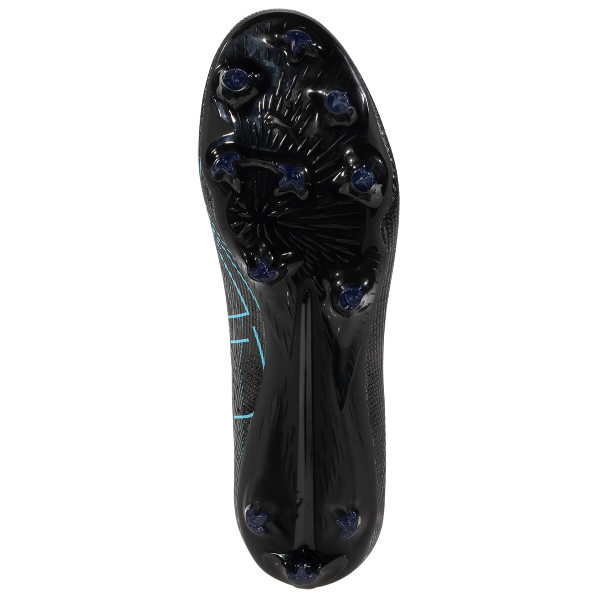 Puma Ultra 5 Pro FG/AG Soccer Cleats (Black/Silver/Bright Aqua)