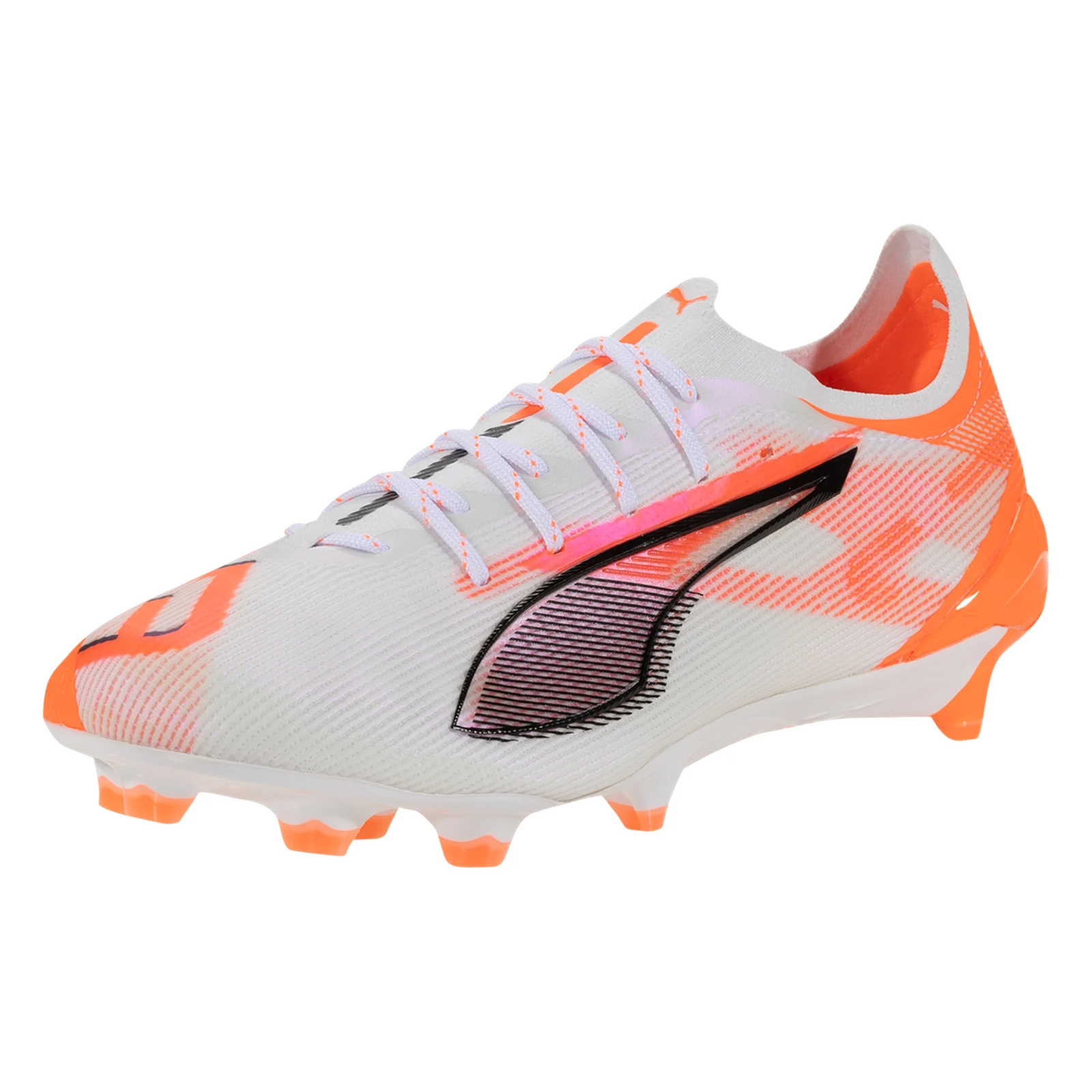 Puma Ultra 5 Ultimate FG Soccer Cleats (Puma White/Puma Black/Red)