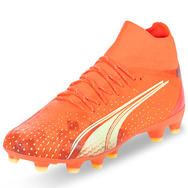 Puma Ultra Pro FG/AG Soccer Cleats (Coral/Fizzy Light) Soccer