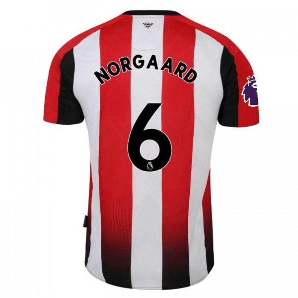 Umbro Brentford Christian Nørgaard Home Jersey w/ EPL Patch 24/25 (Red