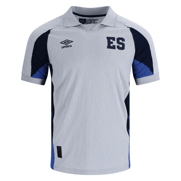 Umbro El Salvador Away Jersey 2026 (Grey/Navy)