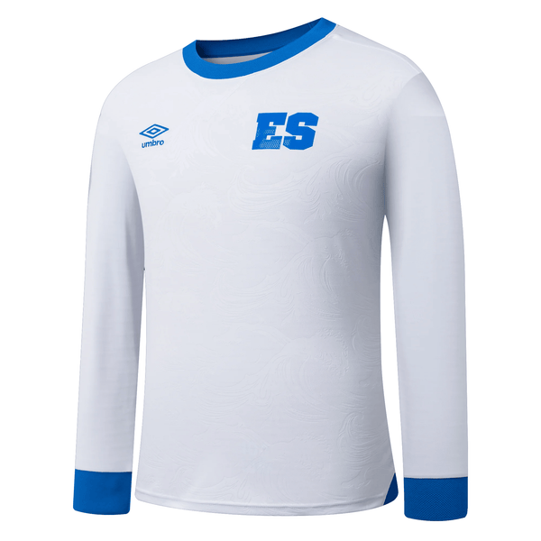 Umbro El Salvador Long Sleeve Away Jersey 25/26 (White) Umbro El Salvador Long Sleeve Away Jersey 25/26 (White)