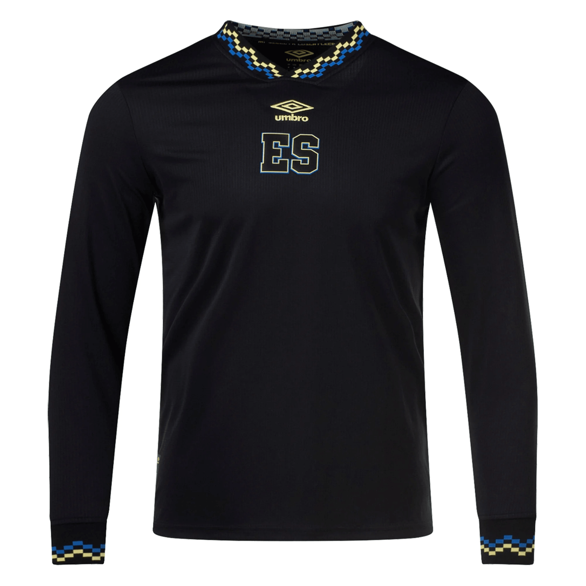 Umbro El Salvador Third Jersey Long Sleeve 23/24 (Black) | SoccerWearhouse