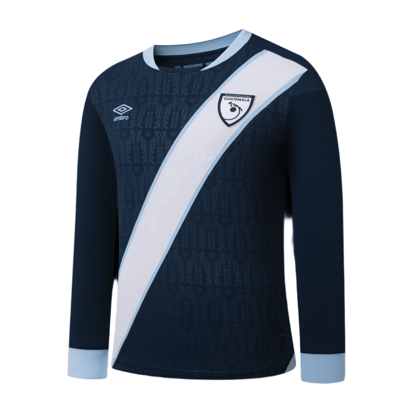 Umbro Guatemala Long Sleeve Away Jersey 25/26 (Navy) | SoccerWearhouse
