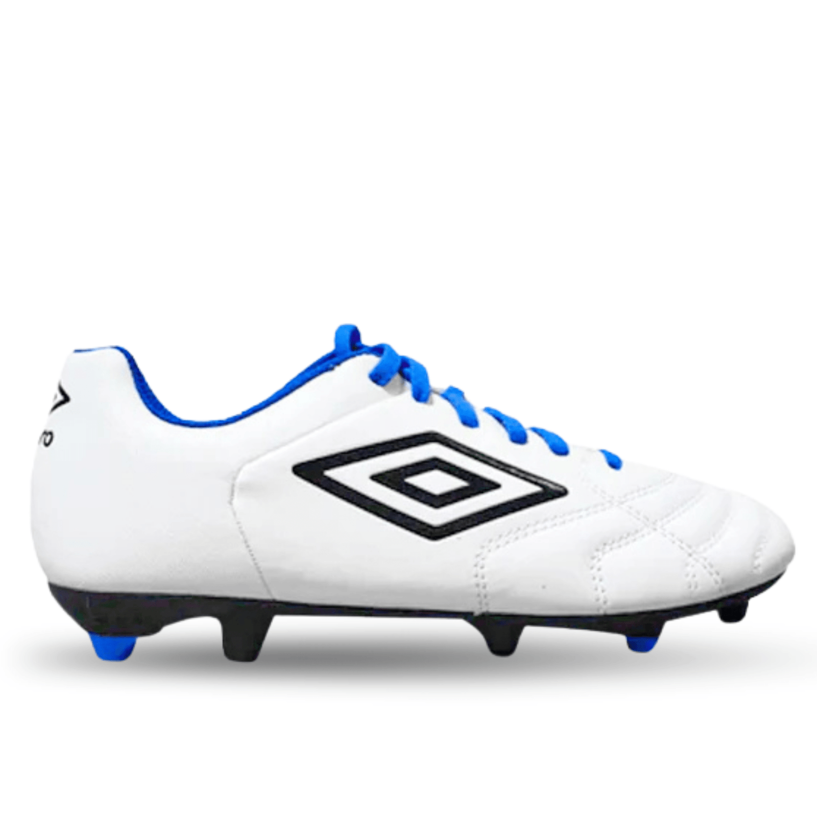 Umbro Jr. Classic XI FG Soccer Cleats (White/Electric Blue) | SoccerWearhouse