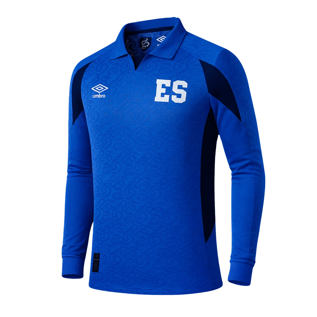 Umbro Men’s El Salvador Long Sleeve Home Jersey 2026(Blue) | SoccerWearhouse