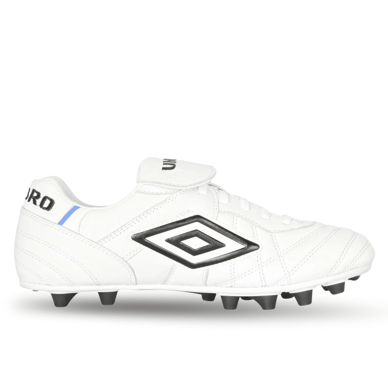 Umbro Speciali Pro 24 FG Soccer Cleats (White/Black/Royal) | SoccerWearhouse