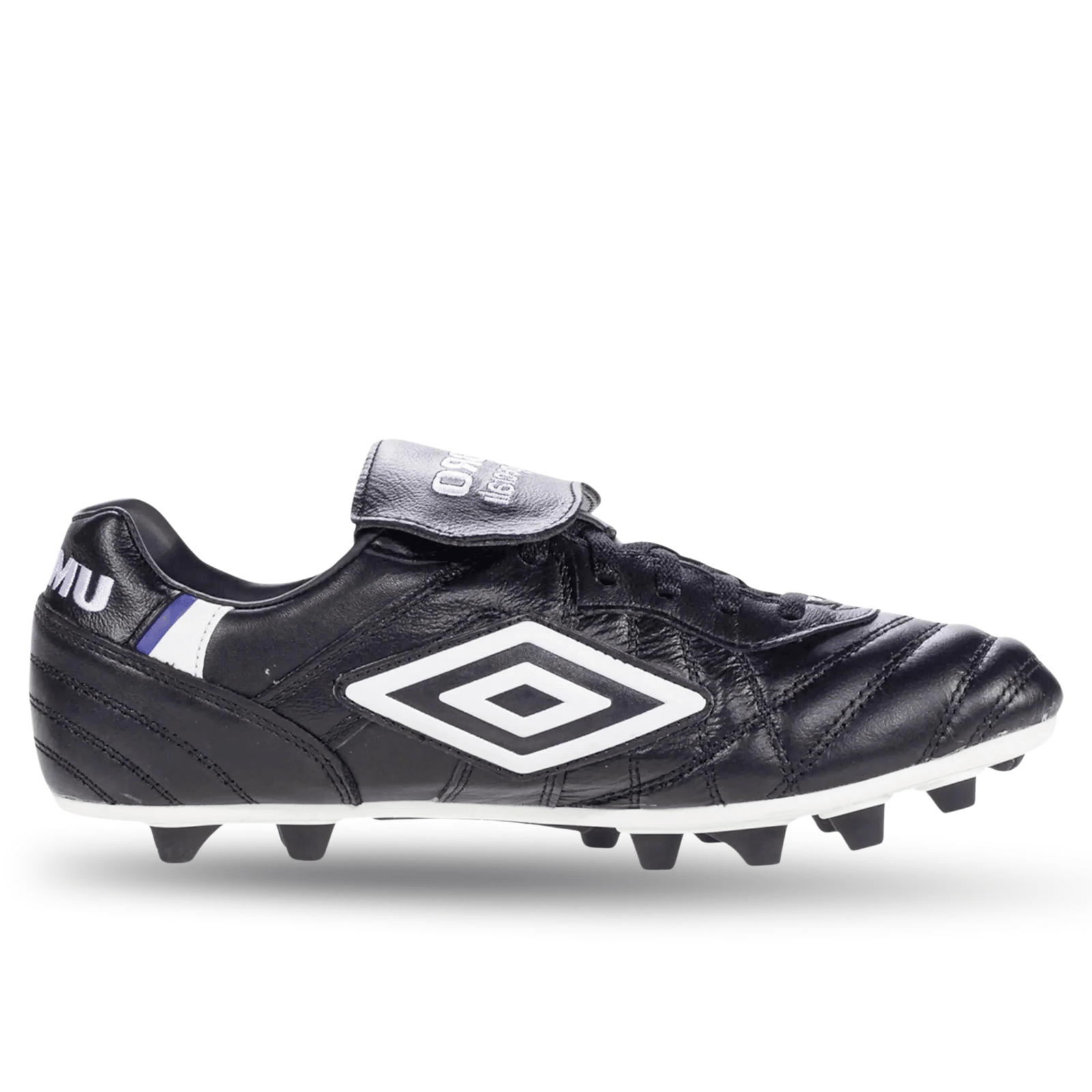 Umbro Speciali Pro 24 Firm Ground Soccer Cleats (Black/White/Royal) | SoccerWearhouse