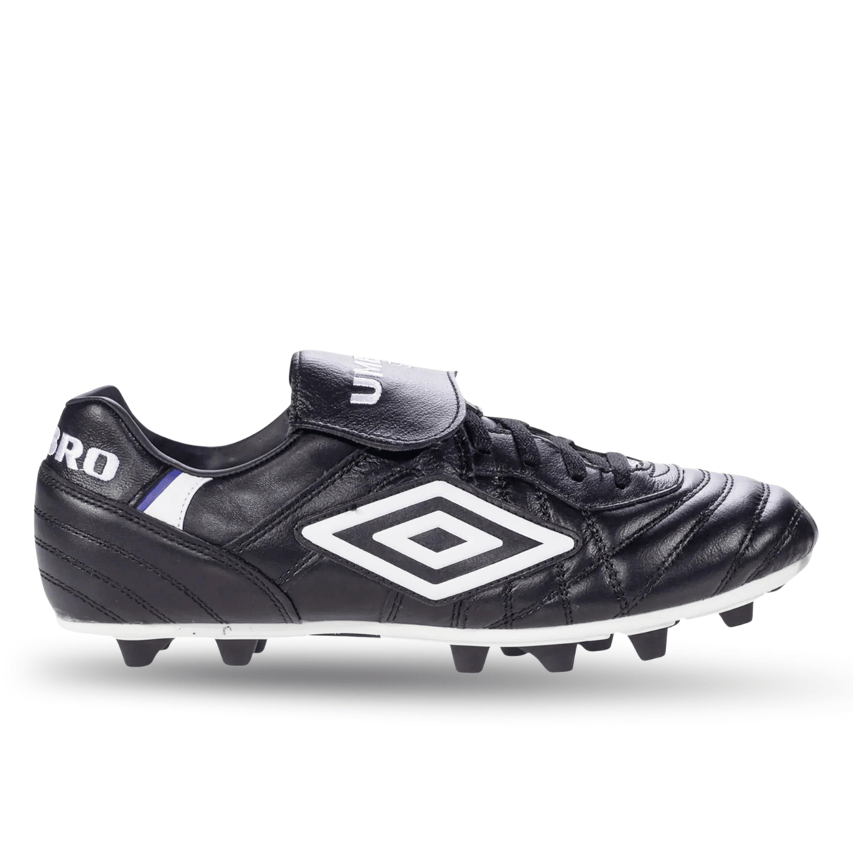 Umbro Speciali Pro 24 Firm Ground Soccer Cleats (Black/White/Royal) | SoccerWearhouse