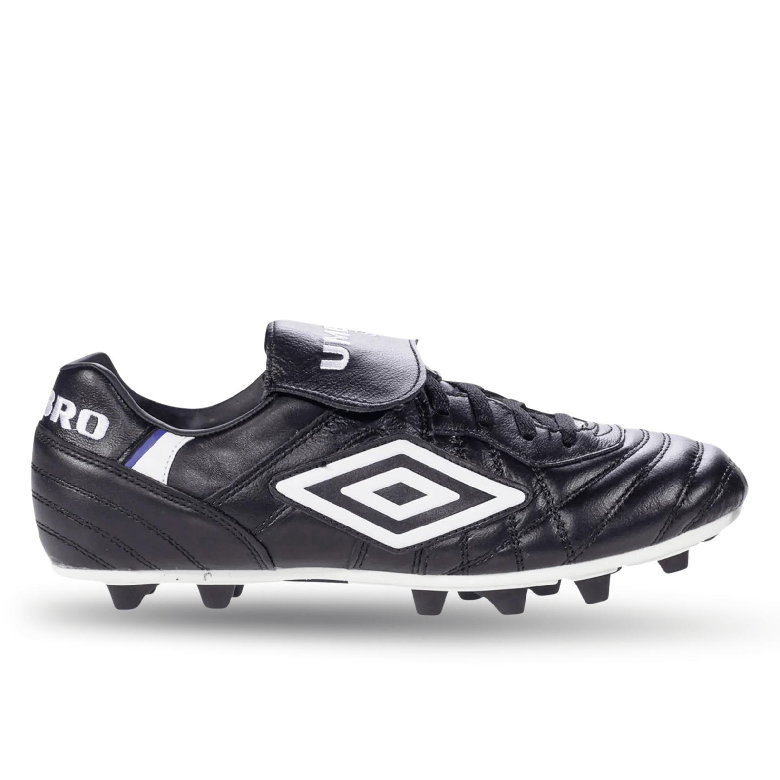 Umbro Speciali Pro 24 Firm Ground Soccer Cleats (Black/White/Royal) | SoccerWearhouse