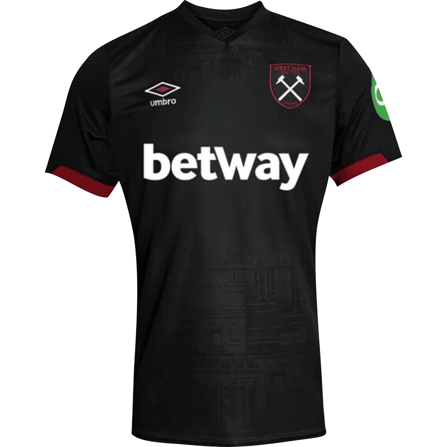 Umbro West Ham Away Jersey 24/25 (Black) | SoccerWearhouse
