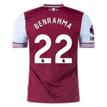 Umbro West Ham Saïd Benrahma Home Jersey w/ EPL + No Room For Racism Patches 24/25 (Maroon/Sky Blue)