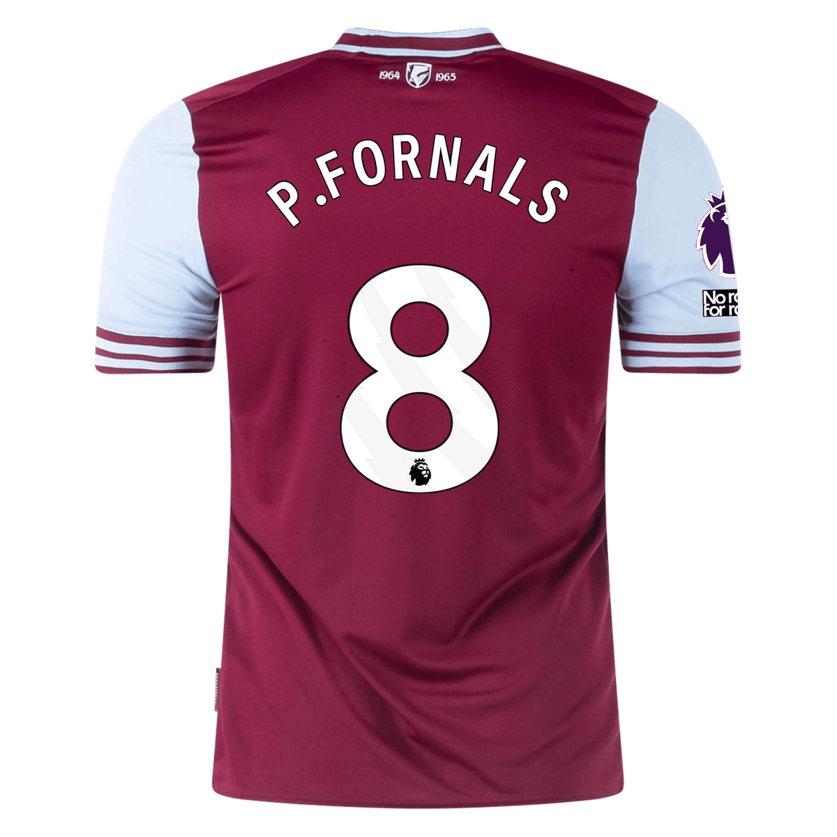 Umbro West Ham Pablo Fornals Home Jersey w/ EPL + No Room For Racism Patches 24/25 (Maroon/Sky Blue) | SoccerWearhouse
