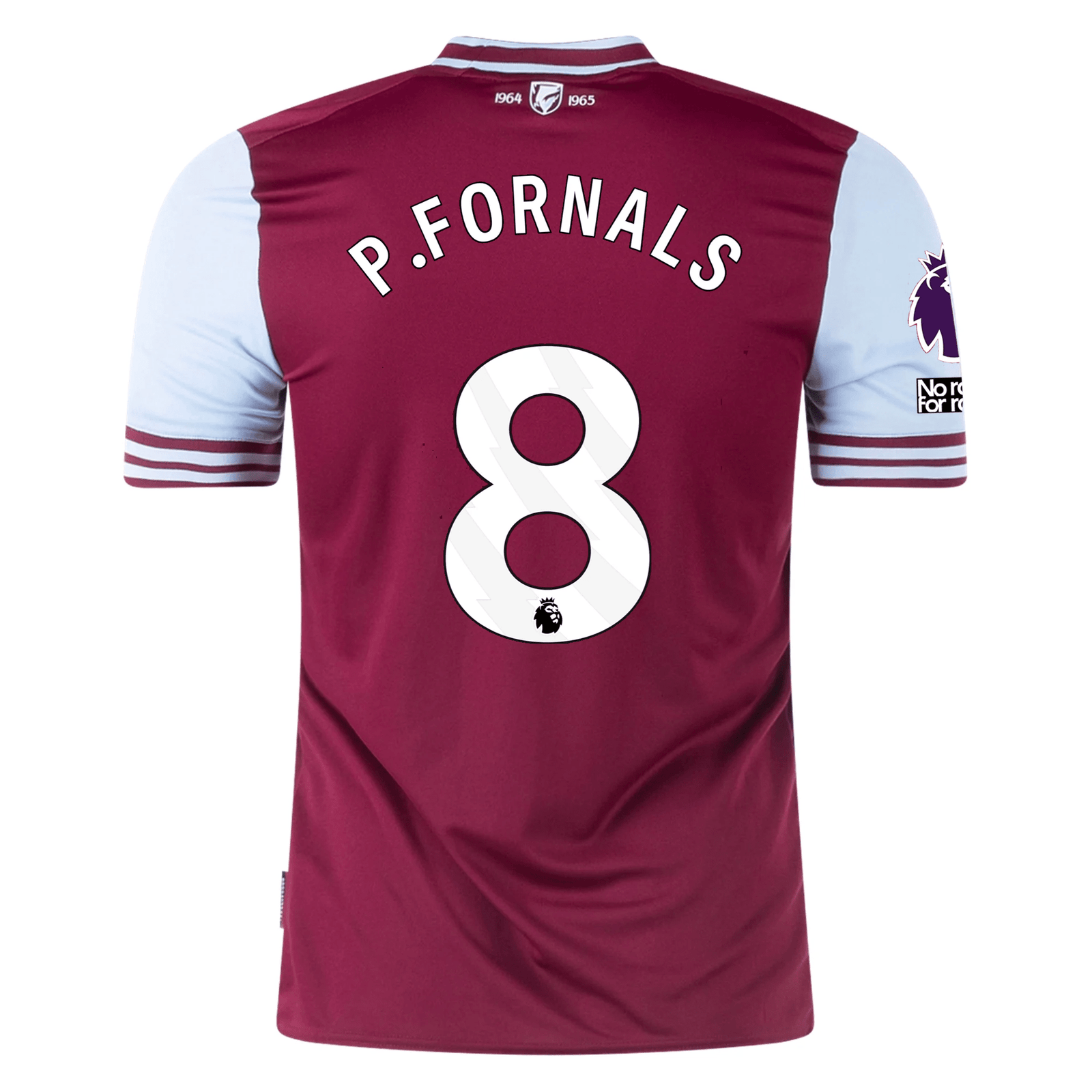 Umbro West Ham Pablo Fornals Home Jersey w/ EPL + No Room For Racism Patches 24/25 (Maroon/Sky Blue) | SoccerWearhouse