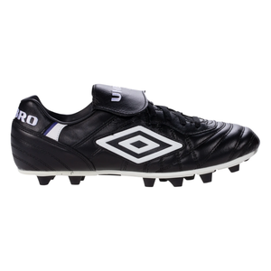 Umbro Speciali Pro 24 Firm Ground Soccer Cleats (Black/White/Royal)