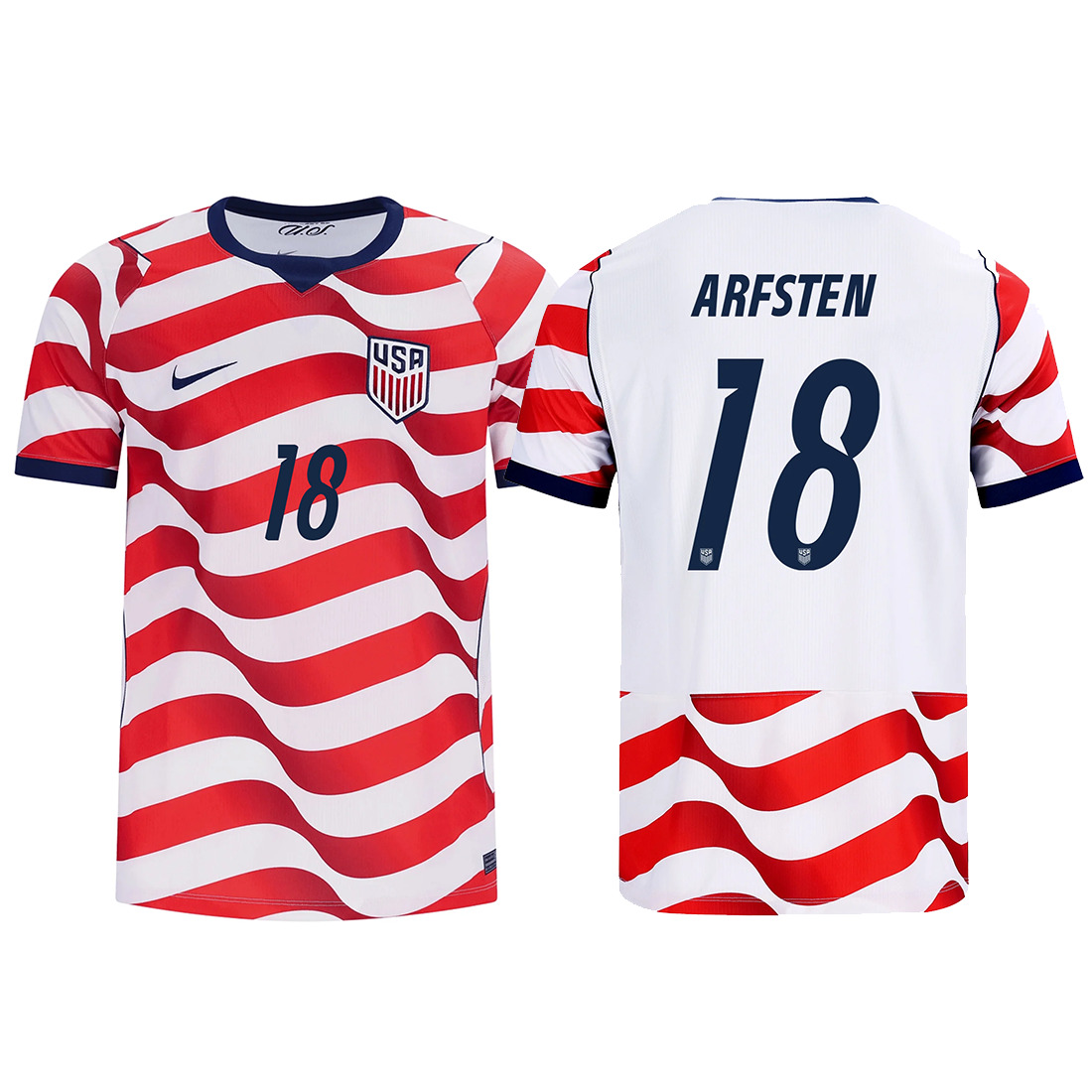 Nike Mens United States Max Arfsten Stadium Home Jersey 2026 (Sail/Midnight Navy)