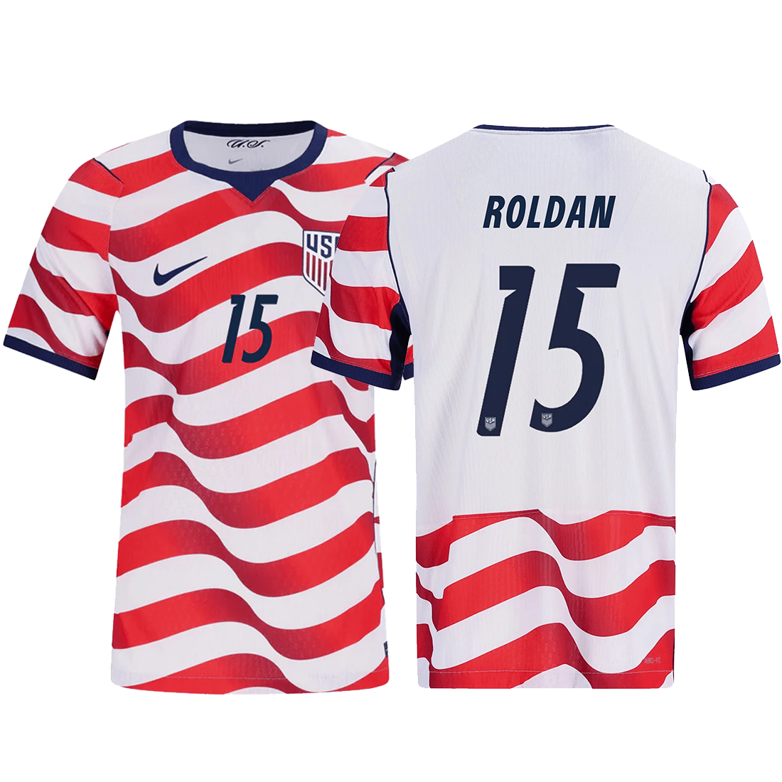 Nike Mens Cristian Roldan United States Match Authentic Home Jersey 2026 (Sail/Midnight Navy)