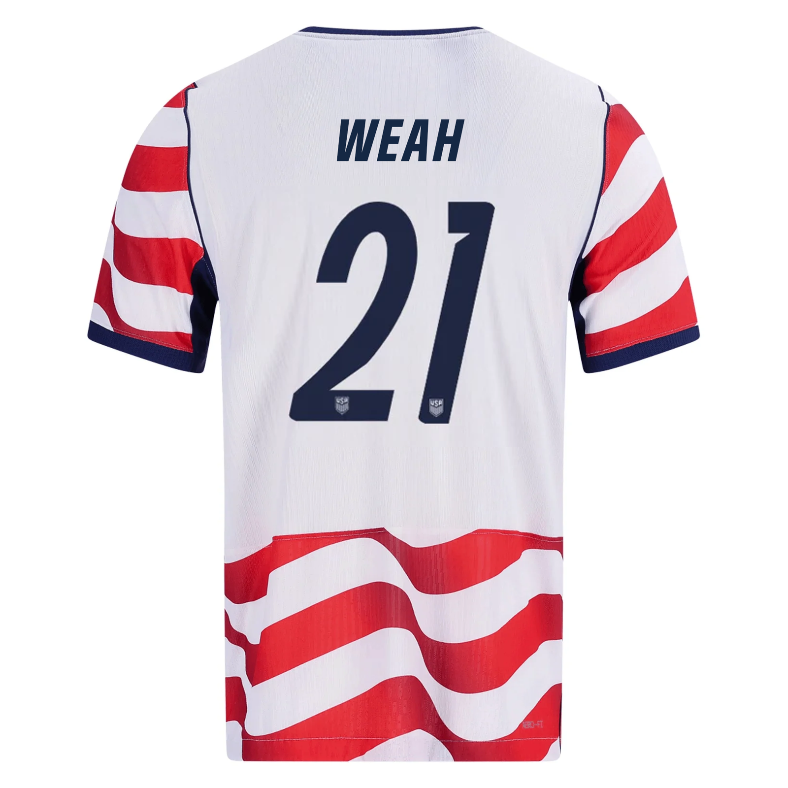 Nike Mens Tim Weah United States Match Authentic Home Jersey 2026 (Sail/Midnight Navy)