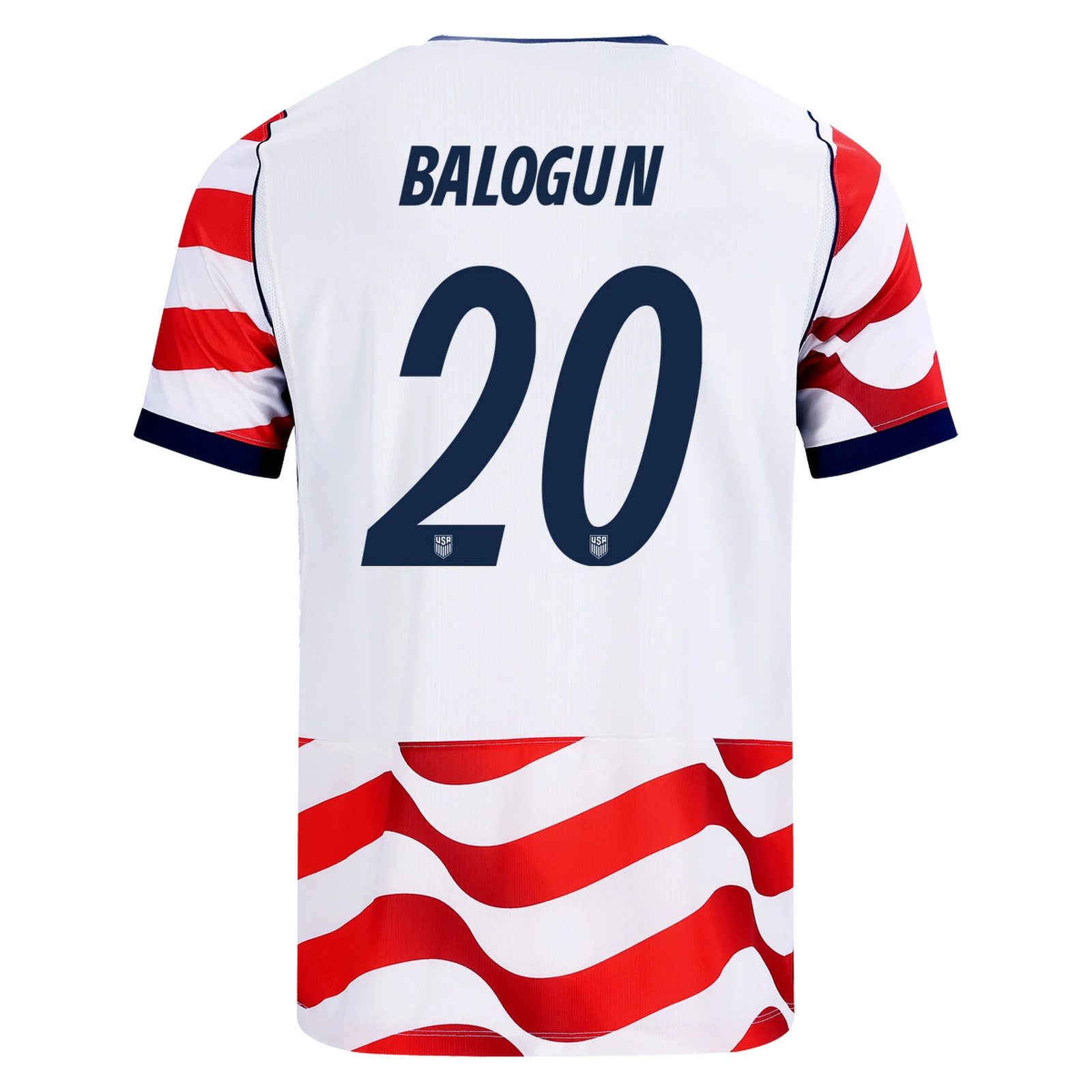 Nike Mens United States Florian Balogun Stadium Home Jersey 2026 (Sail/Midnight Navy)