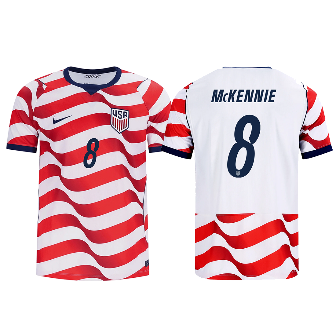 Nike Mens United States Weston McKennie Stadium Home Jersey 2026 (Sail/Midnight Navy)