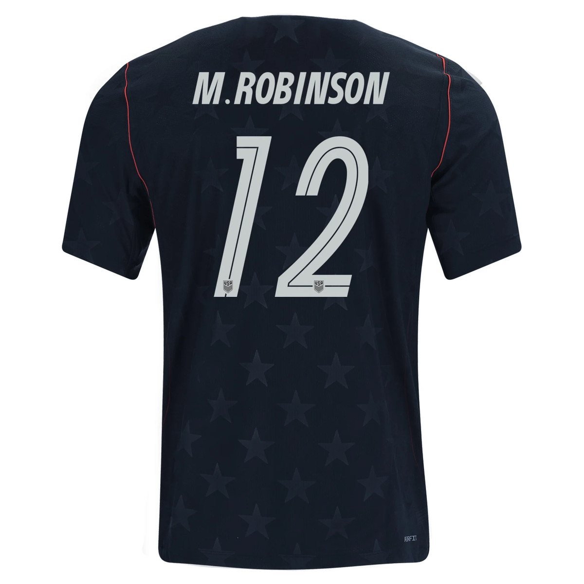 Nike Mens United States Miles Robinson Away Stadium Jersey 2026 (Dark Obsidian/Pure Platinum)