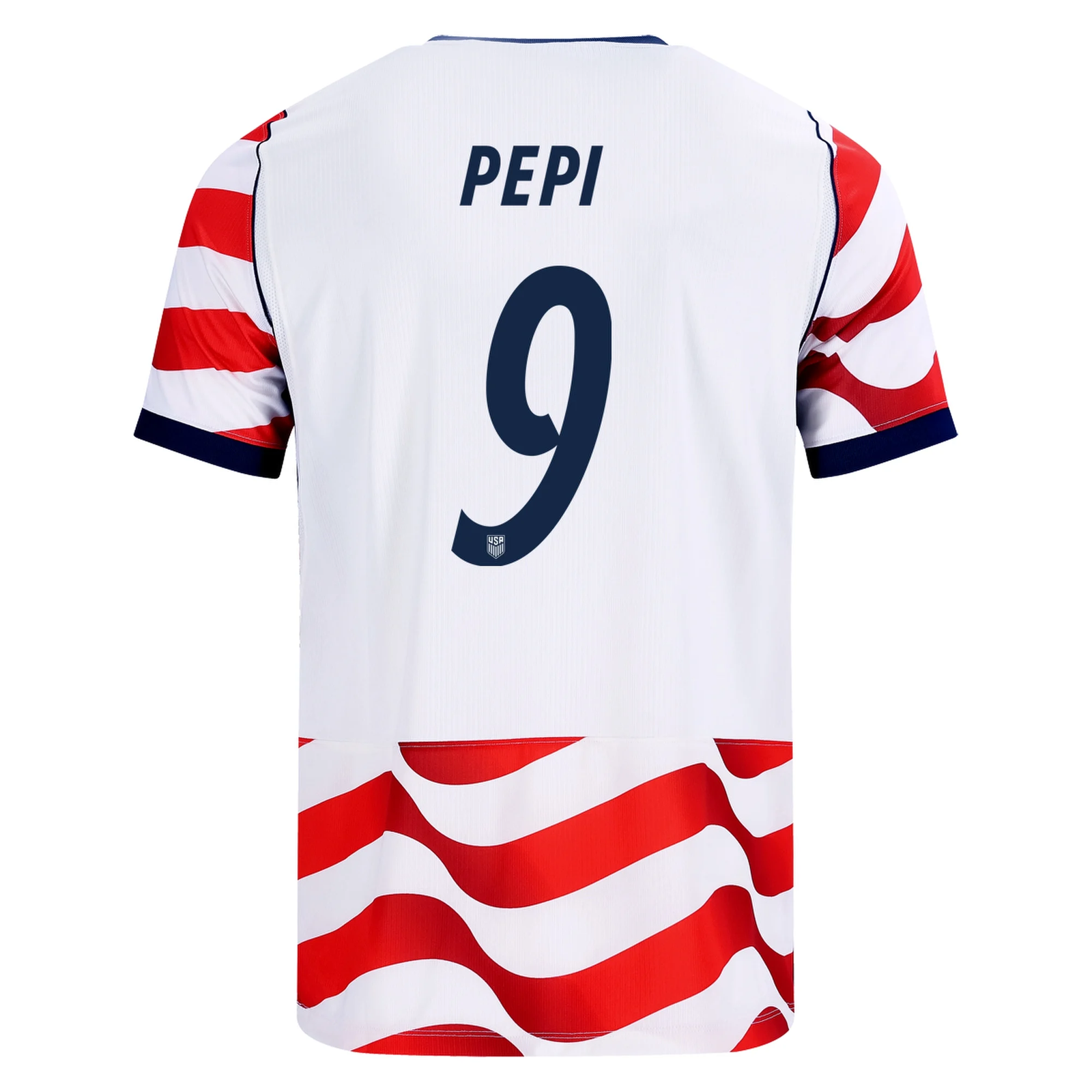 Nike Mens United States Ricardo Pepi Stadium Home Jersey 2026 (Sail/Midnight Navy)
