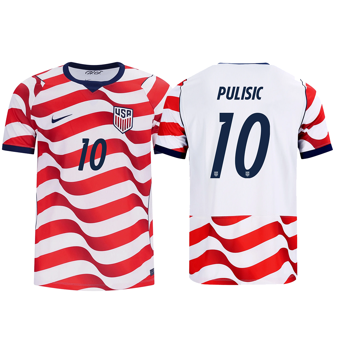Nike Mens United States Christian Pulisic Stadium Home Jersey 2026 (Sail/Midnight Navy)