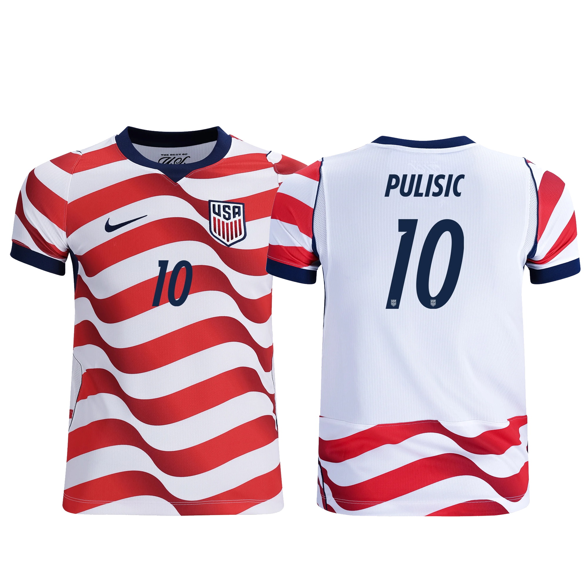 Nike Youth United States Christian Pulisic 2026 Stadium Home Jersey (Sail/Midnight Navy)