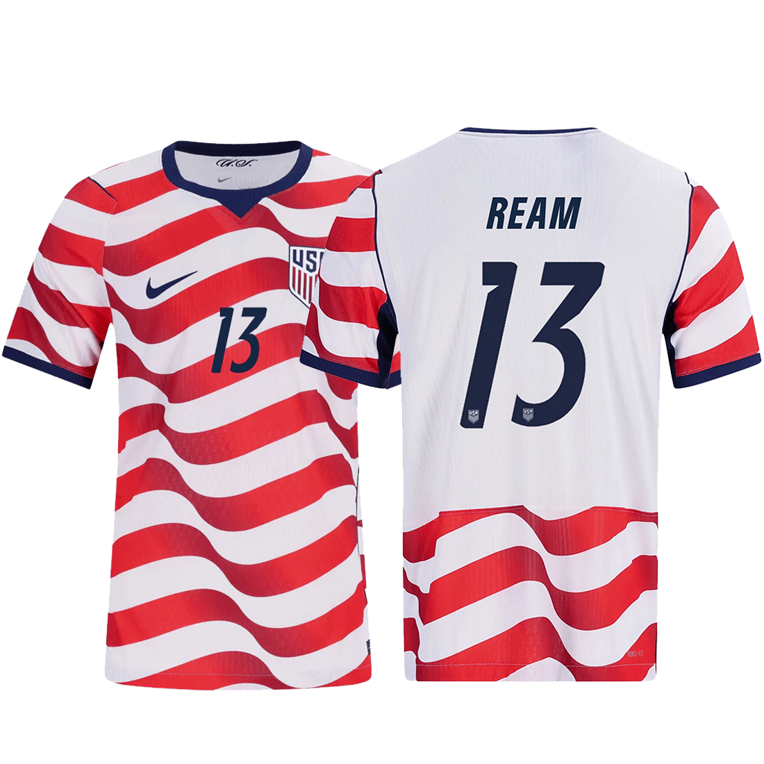 Nike Mens Tim Ream United States Match Authentic Home Jersey 2026 (Sail/Midnight Navy)
