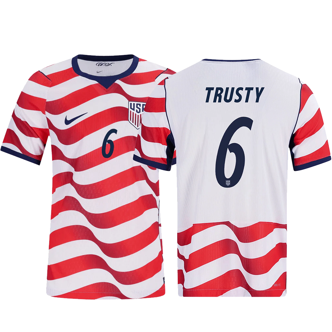 Nike Mens Trusty United States Match Authentic Home Jersey 2026 (Sail/Midnight Navy)