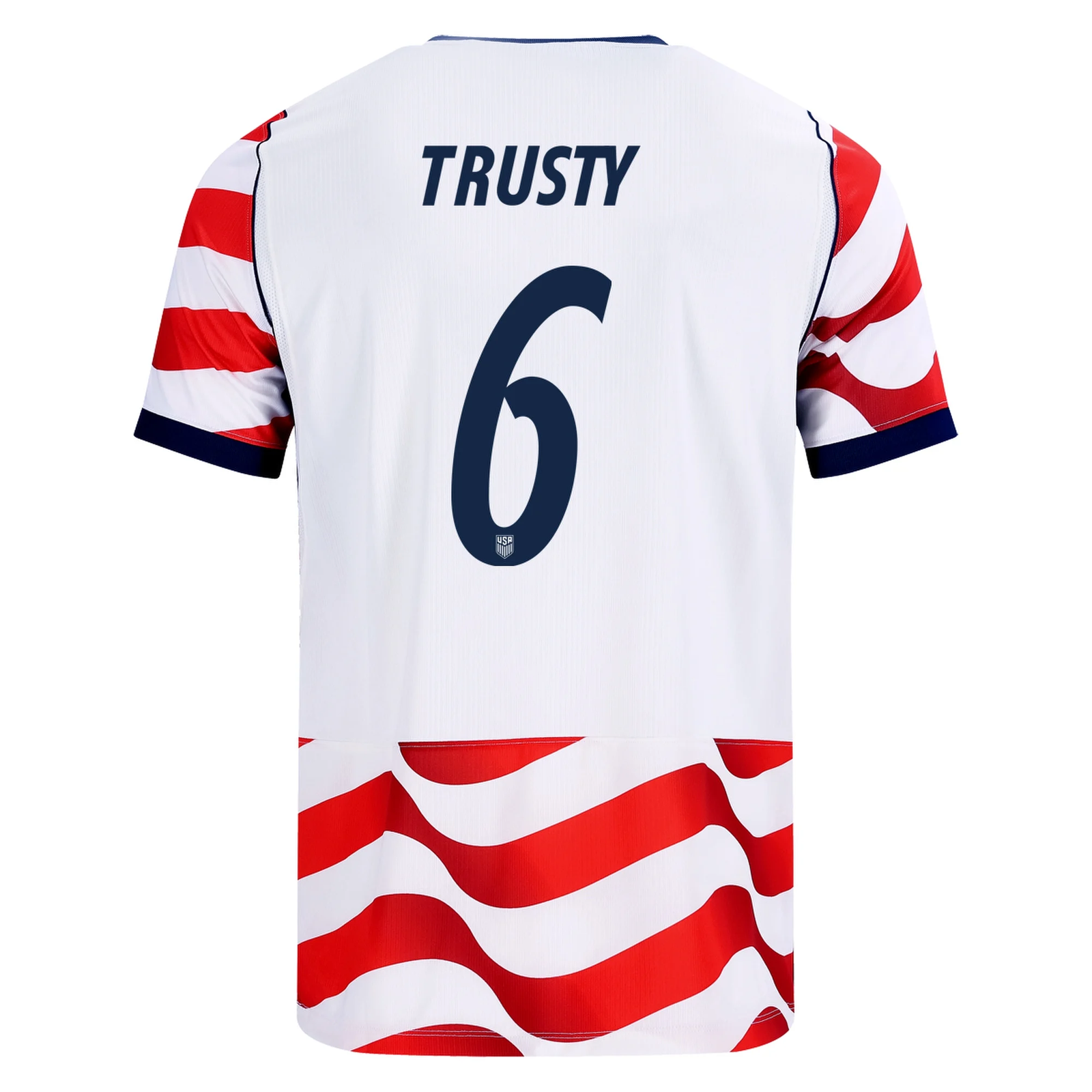 Nike Mens United States Auston Trusty Stadium Home Jersey 2026 (Sail/Midnight Navy)