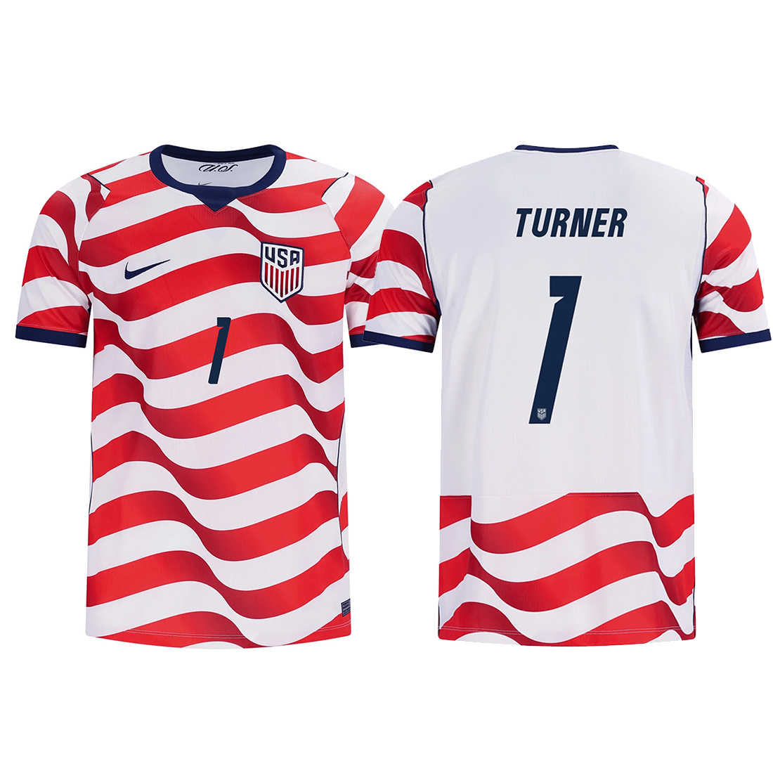Nike Mens United States Matt Turner Stadium Home Jersey 2026 (Sail/Midnight Navy)