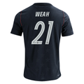 Nike Men's United States Tim Weah Match Authentic Away Jersey 2026 (Dark Obsidian/Pure Platinum)
