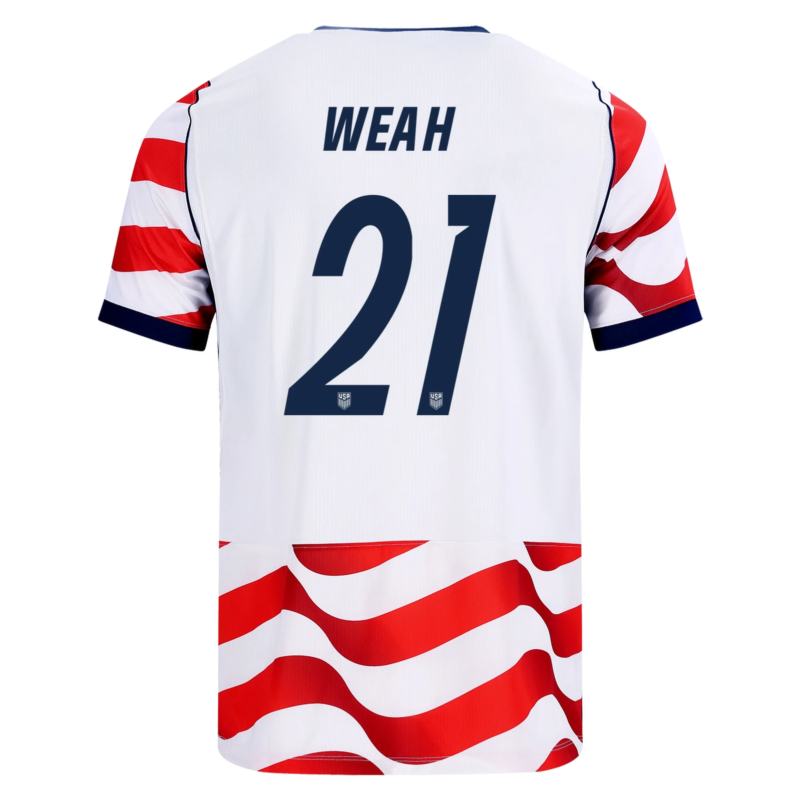Nike Mens United States Tim Weah Stadium Home Jersey 2026 (Sail/Midnight Navy)