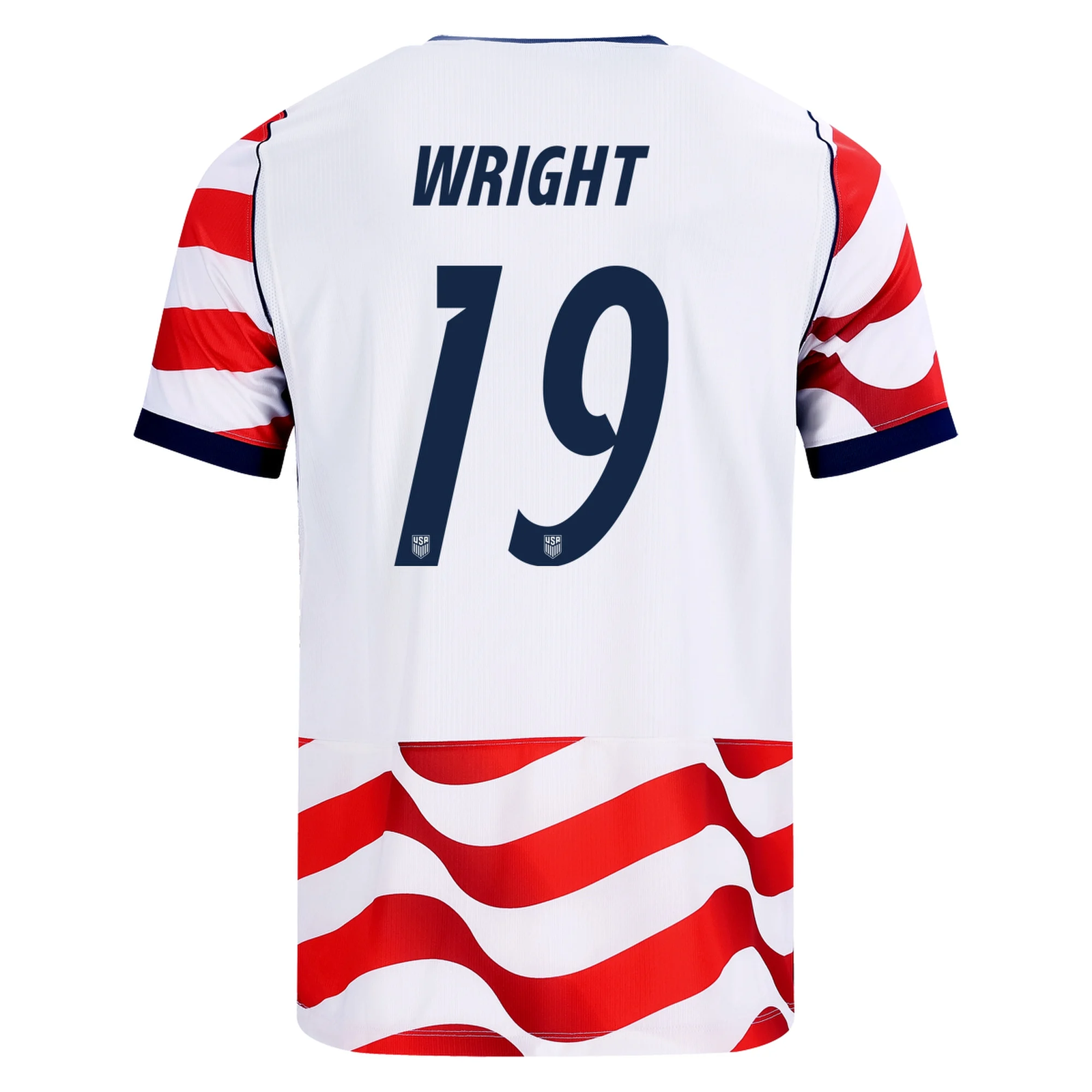 Nike Mens United States Haji Wright Stadium Home Jersey 2026 (Sail/Midnight Navy)