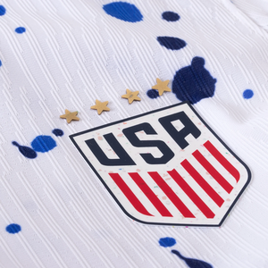 Nike Womens United States Trinity Rodman 4 Star Authentic Match Home Jersey 23/24 w/ 2019 World Cup Champions Patch (White/Loyal Blue)