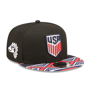 New Era United States 9Fifty Snapback Hat (Black/Red/White)