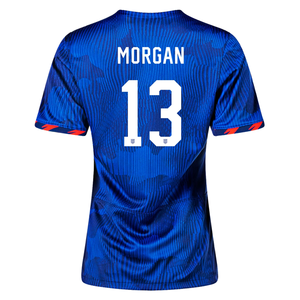 Nike Womens United States Alex Morgan 4 Star Away Jersey 23/24 w/ 2019 World Cup Champion Patch (Hyper Royal/Loyal Blue)
