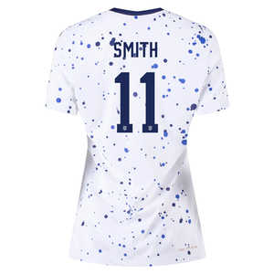 Nike Womens United States Sophia Smith 4 Star Authentic Match Home Jersey 23/24 w/ 2019 World Cup Champions Patch (White/Loyal Blue)