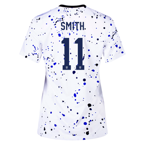 Nike Womens United States Sophia Smith 4 Star Home Jersey 23/24 w/ 2019 World Cup Champion Patch (White/Loyal Blue)