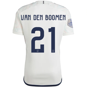 adidas Ajax Branco van den Boomen Away Jersey w/ Eredivise League Patch 23/24 (Core White)