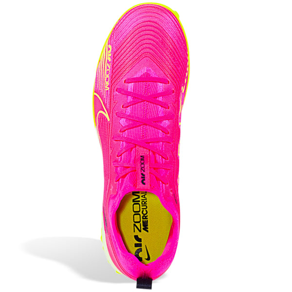 Nike Zoom Vapor 15 Pro Turf Soccer Cleats (Pink Blast/Volt-Gridiron)