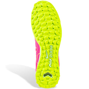 Nike Zoom Vapor 15 Pro Turf Soccer Cleats (Pink Blast/Volt-Gridiron)