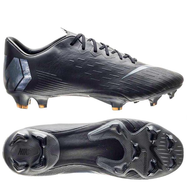 Nike Mercurial Vapor 12 Pro Fg (Black/Black) - Soccer Wearhouse