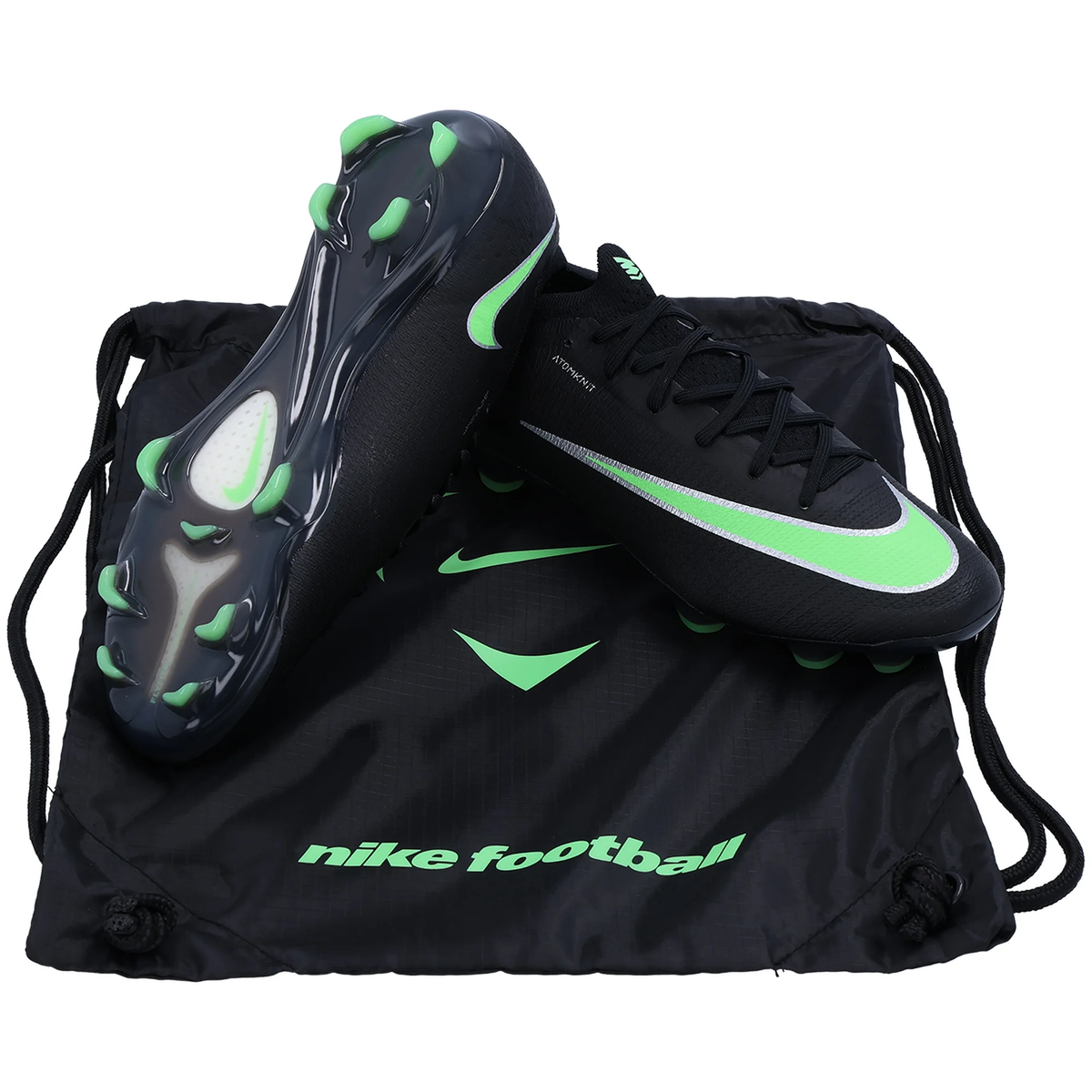 Nike Vapor 17 Elite Firm Ground Cleats (Black/Illusion Green)