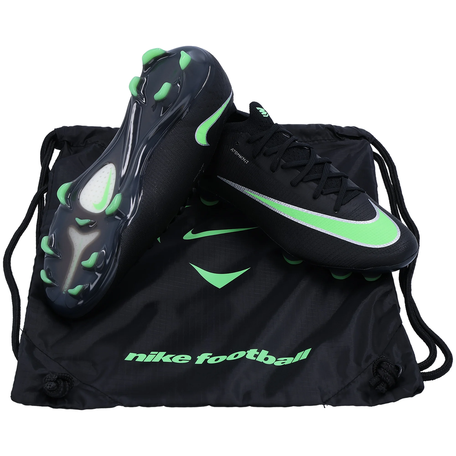Nike Vapor 17 Elite Firm Ground Cleats (Black/Illusion Green)