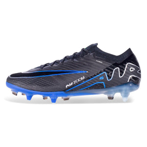 Nike Zoom Vapor 15 Elite SG-Pro Soccer Cleats (Black/Chrome-Hyper Royal)