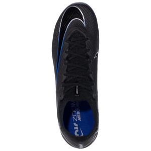 Nike Zoom Vapor 15 Elite SG-Pro Soccer Cleats (Black/Chrome-Hyper Royal)