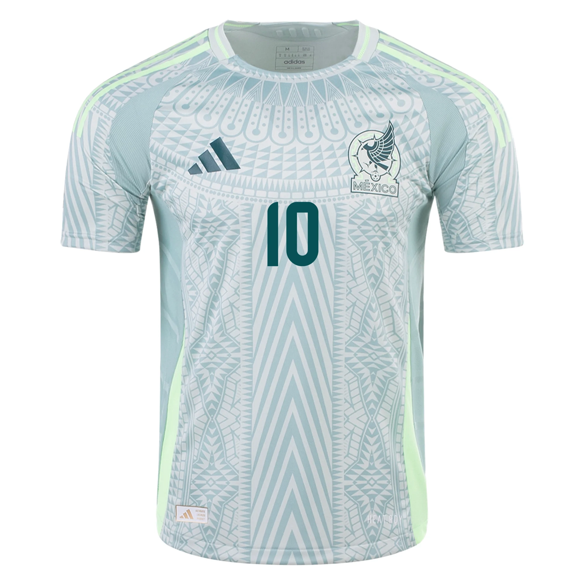 adidas Mens Mexico Authentic Alexis Vega Away Jersey 24/25 (Linen Gree ...