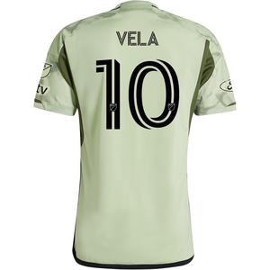 adidas LAFC Authentic Carlos Vela Away Jersey w/ MLS + Apple TV + Ford Patches 24/25 (Magic Lime)